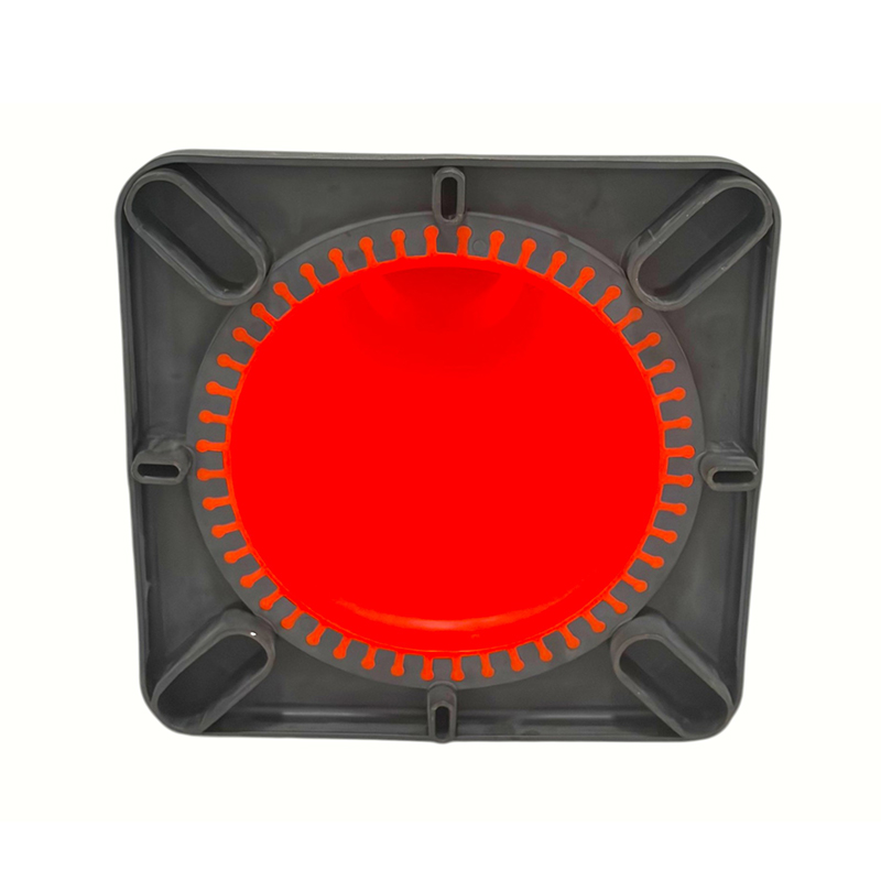 Cone de segurança de trânsito em PVC de alta elasticidade com base de borracha ponderada opcional para controle rodoviário em todas as condições climáticas e isolamento de perigos Cone de segurança de trânsito em PVC de alta elasticidade com base de borracha ponderada opcional para controle rodoviário em todas as condições climáticas e isolamento de perigos