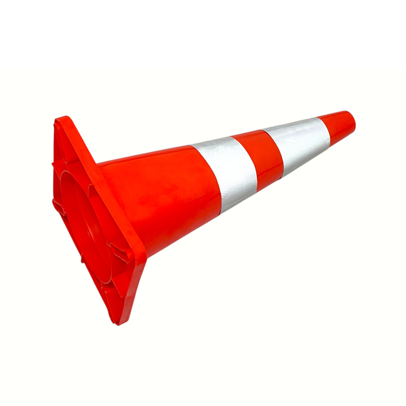Cone de segurança de trânsito em PVC de alta elasticidade com base de borracha ponderada opcional para controle rodoviário em todas as condições climáticas e isolamento de perigos Cone de segurança de trânsito em PVC de alta elasticidade com base de borracha ponderada opcional para controle rodoviário em todas as condições climáticas e isolamento de perigos