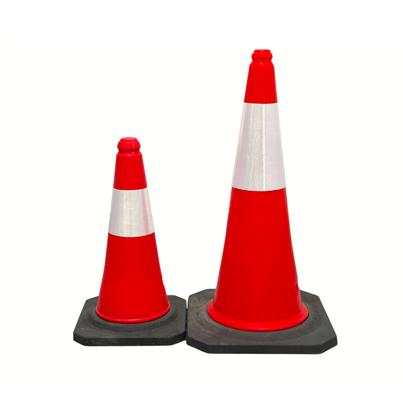 Cone reflexivo de segurança no trânsito PE de alta visibilidade 50/75/100cm para gerenciamento de estradas