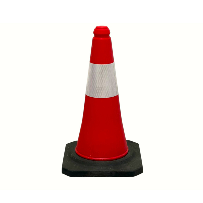 Cone reflexivo de segurança no trânsito PE de alta visibilidade 50/75/100cm para gerenciamento de estradas