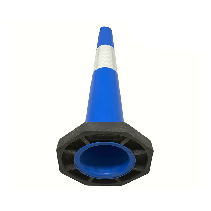 Cone de tráfego de PVC de alta flexibilidade T-TOP portátil para perímetros de construção