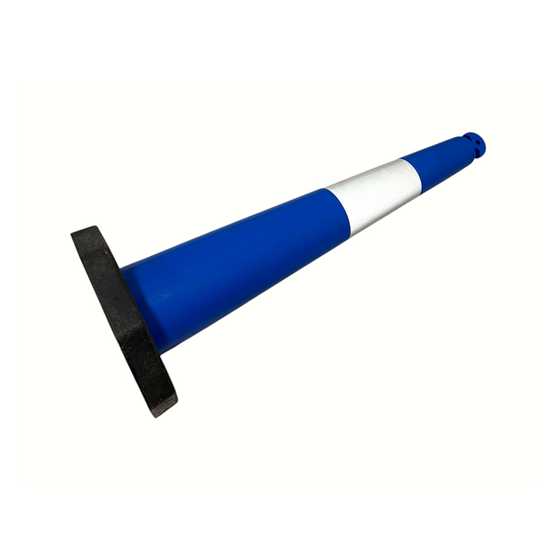 Cone de tráfego de PVC de alta flexibilidade T-TOP portátil para perímetros de construção