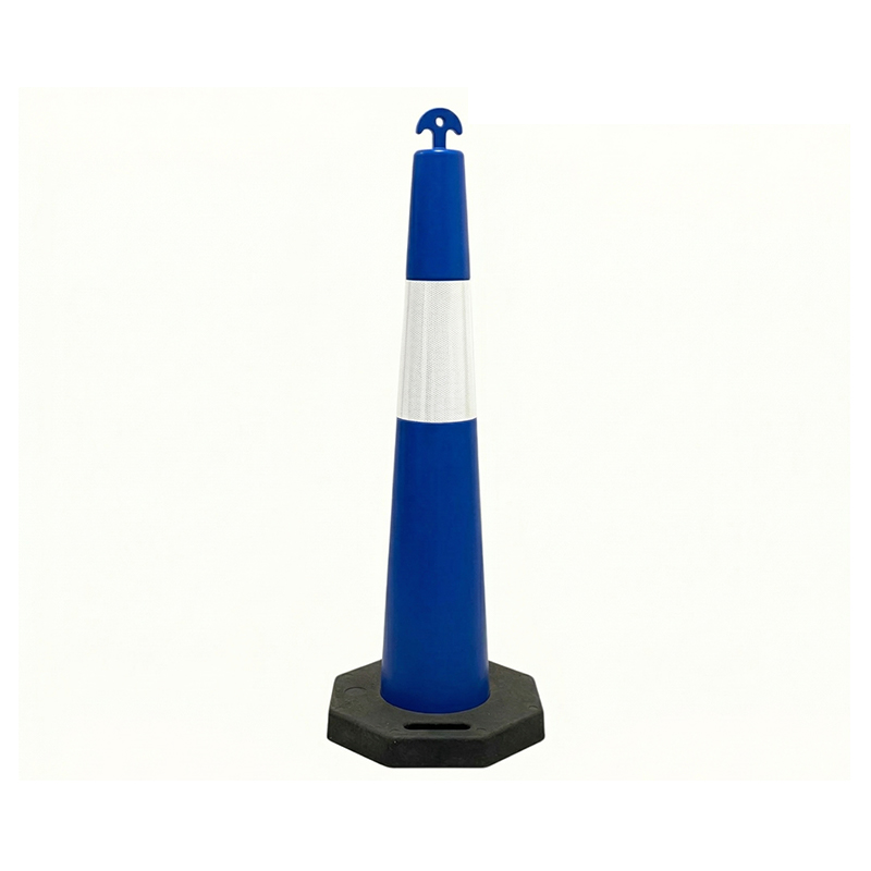 Cone de tráfego de PVC de alta flexibilidade T-TOP portátil para perímetros de construção