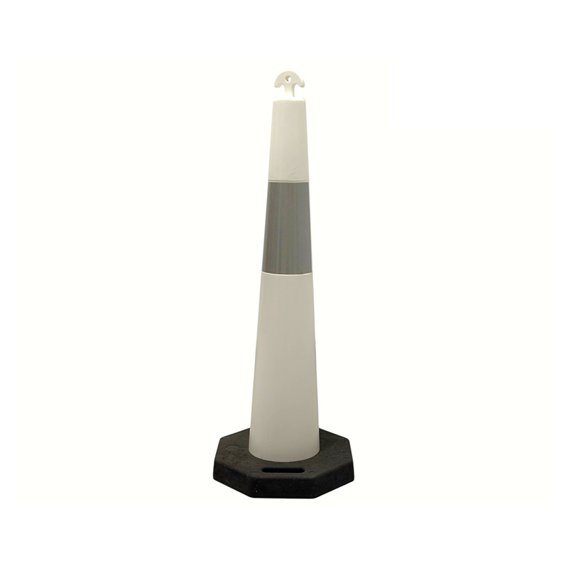 Cone de tráfego de PVC de alta flexibilidade T-TOP portátil para perímetros de construção