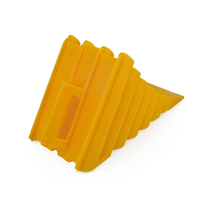 Paradas de roda de borracha antiderrapantes com design triangular de alta aderência