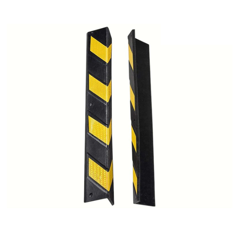 Protetores de canto de borracha industrial reflexivos resistentes com design de ângulo reto de 90 graus