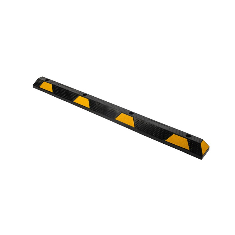 Paradas de roda de borracha de aviso reflexivo extra-longo de grau industrial com cobertura total de roda dupla de 183 cm