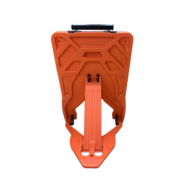 Sinal de trânsito extensível quadrado de plástico HDPE portátil com clipes de troca rápida
