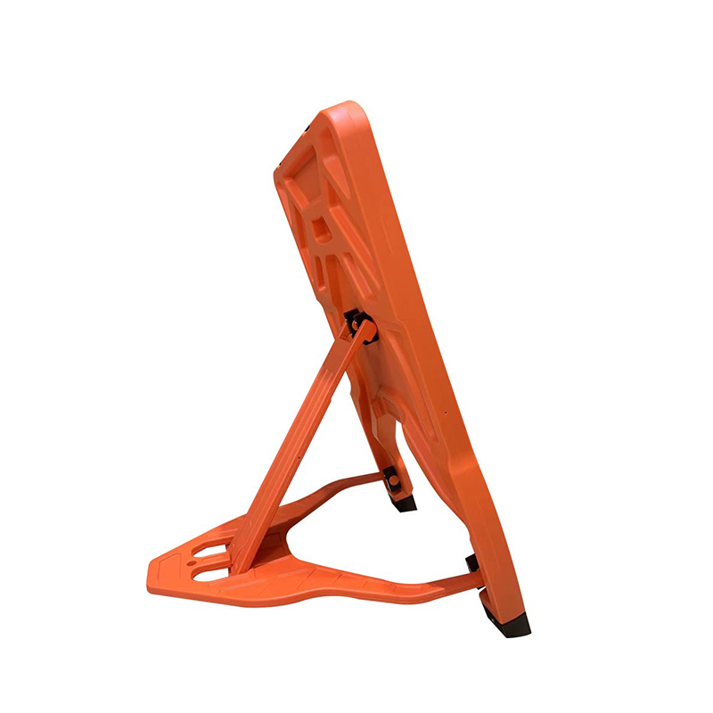 Sinal de trânsito extensível quadrado de plástico HDPE portátil com clipes de troca rápida