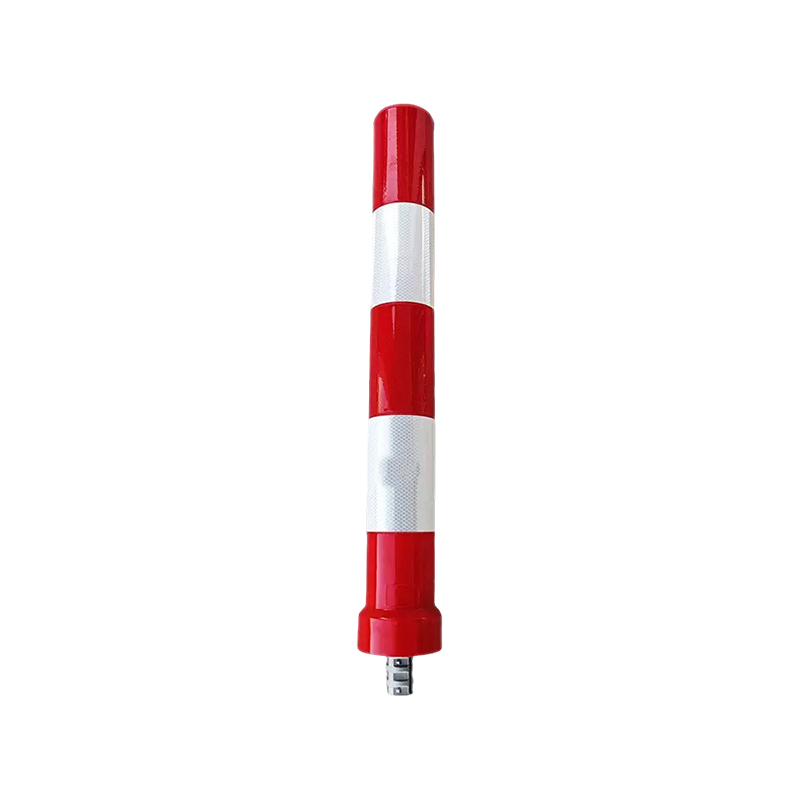 Bollards de aviso de tráfego em TPU removíveis para serviços pesados com base rosqueada de liberação rápida