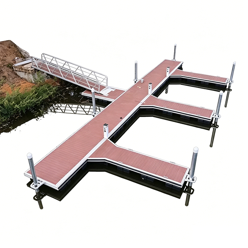Deck de doca flutuante WPC