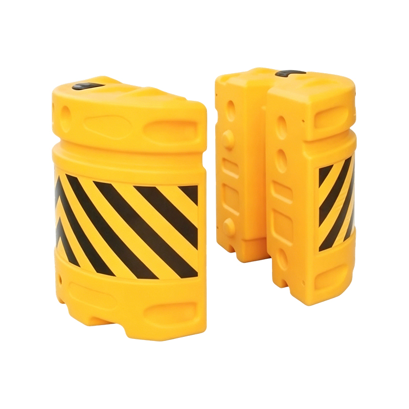 Barril anti-impacto de tráfego HDPE de combinação modular com cobertura reflexiva