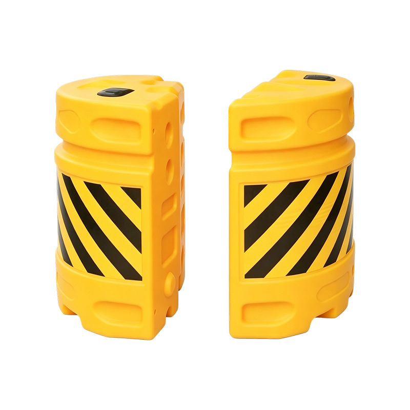 Barril anti-impacto de tráfego HDPE de combinação modular com cobertura reflexiva