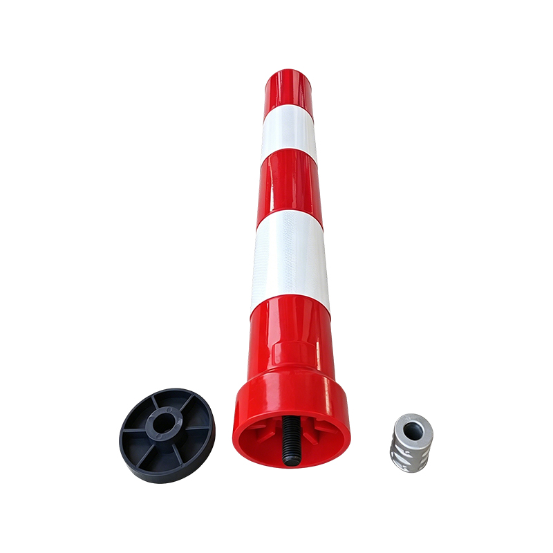 Bollards de aviso de tráfego em TPU removíveis para serviços pesados com base rosqueada de liberação rápida