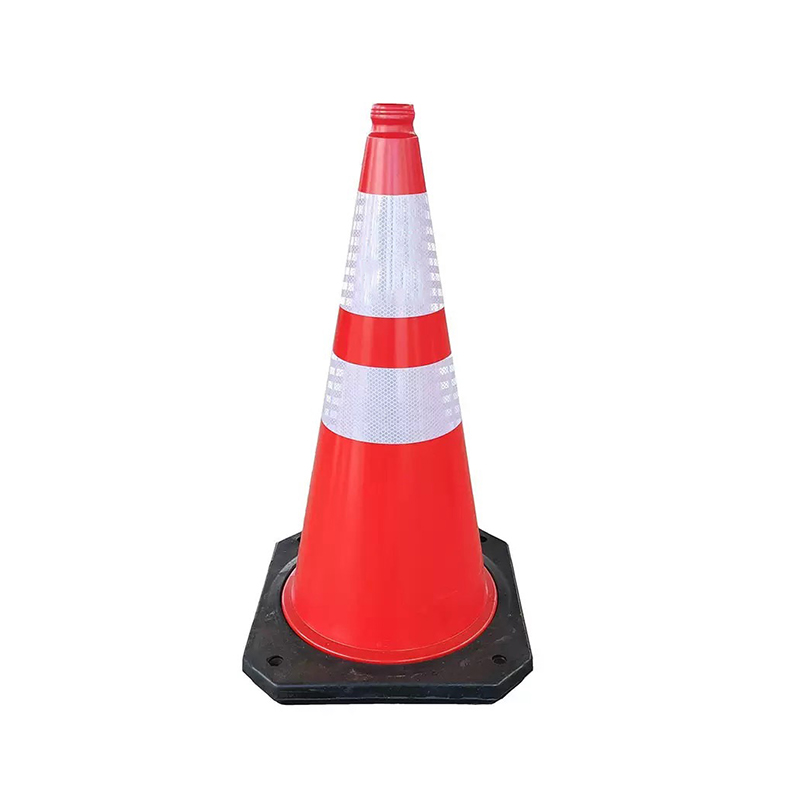 Cone de tráfego de plástico HDPE integrado com orifício para alça superior
