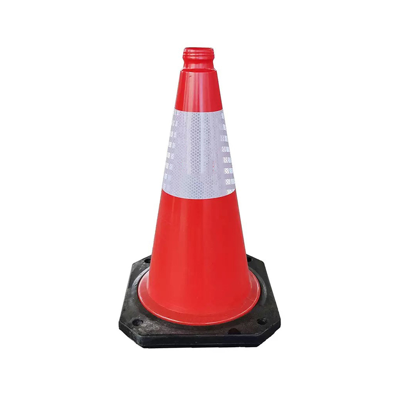 Cone de tráfego de plástico HDPE integrado com orifício para alça superior