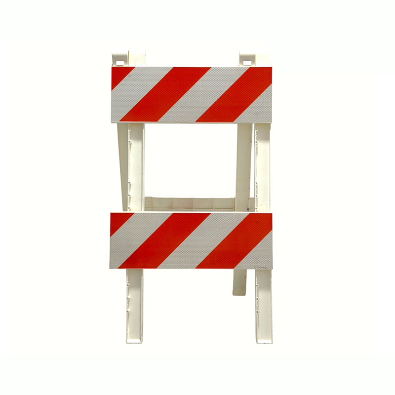 Barricada de tráfego de estrutura em A de plástico com painéis reflexivos de nível de engenharia