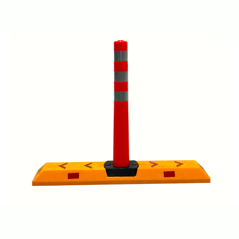 Poste delineador flexível modular com meio-fio separador de faixa de tráfego