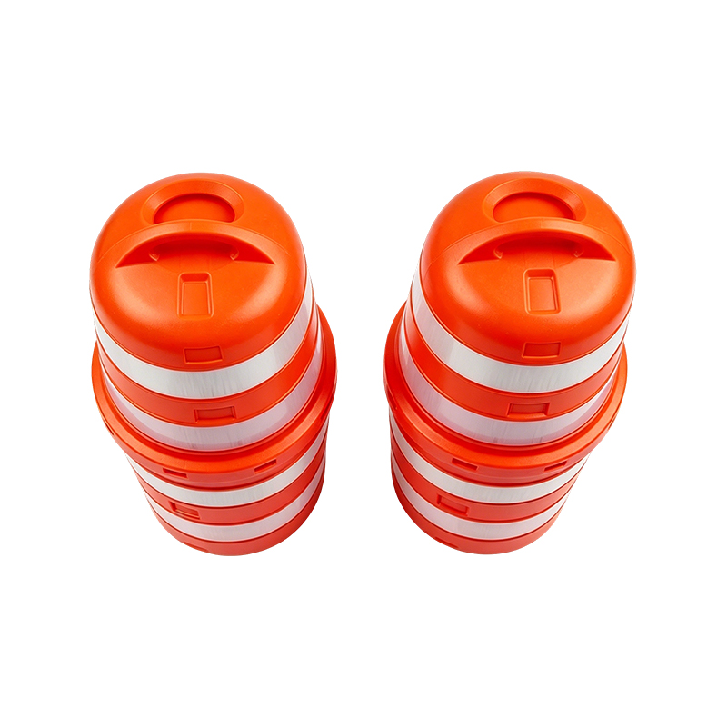 Tambor de tráfego HDPE de duas peças com alça superior grande