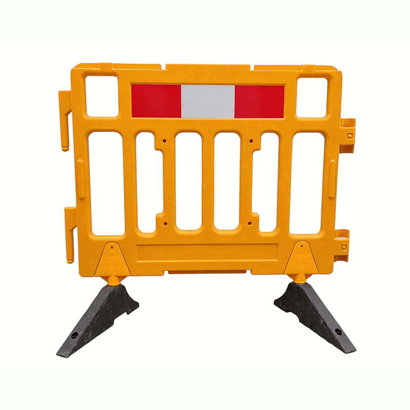 Barreira plástica modular do controle de multidão com base de borracha de gerencio
