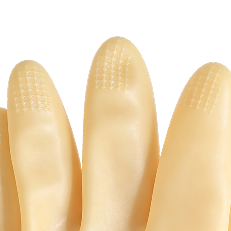 Luvas de borracha de látex resistentes a ácidos/álcalis para serviços pesados