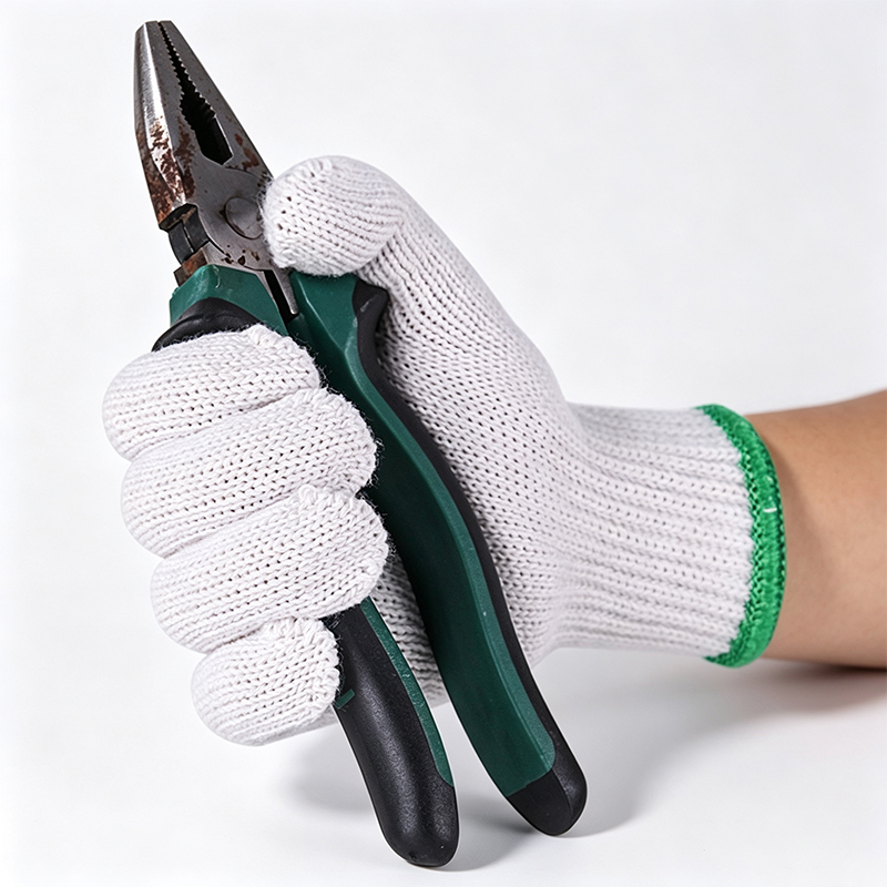 Luvas de proteção trabalhista de fio de algodão