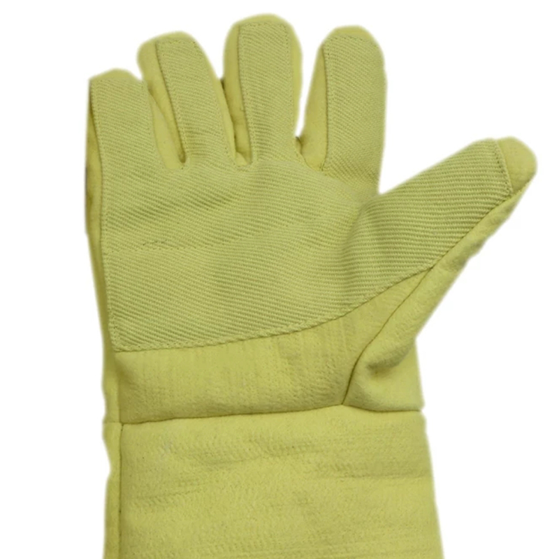 500°C resistentes ao calor Aramid 1414 luvas de feltro tecidas densas