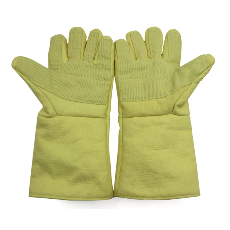 500°C resistentes ao calor Aramid 1414 luvas de feltro tecidas densas