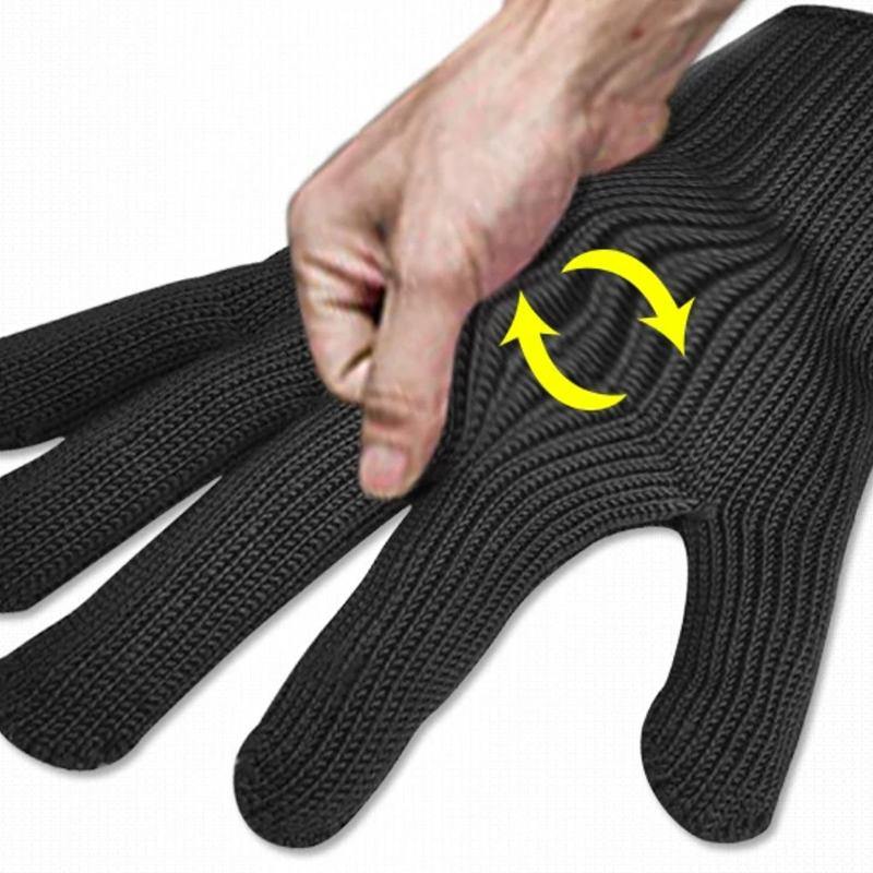 Luvas de segurança anti-corte de malha de arame de aço inoxidável