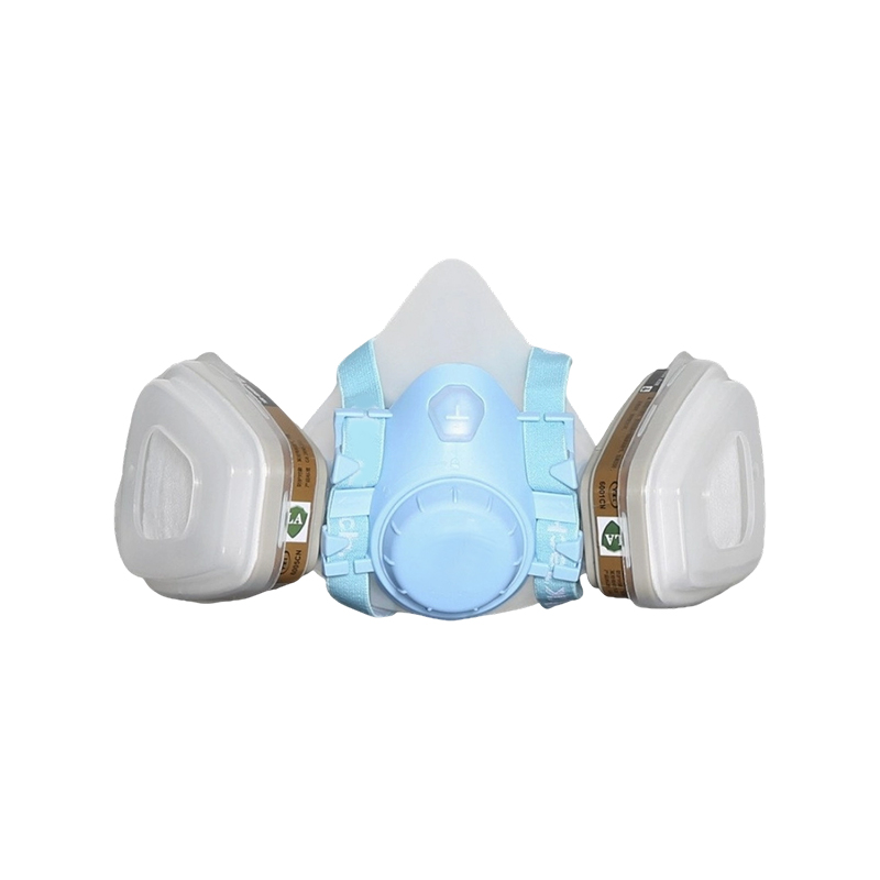 Máscara de gás de silicone com filtro duplo Máscara de gás de silicone com filtro duplo