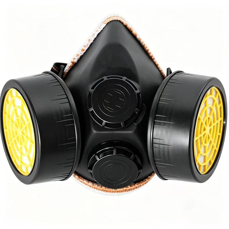 Respirador purificador de ar sem motor TPR de filtro duplo