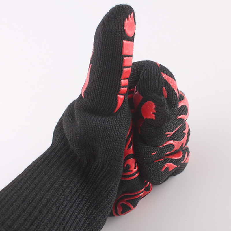 Luvas de silicone resistentes ao calor para churrasco