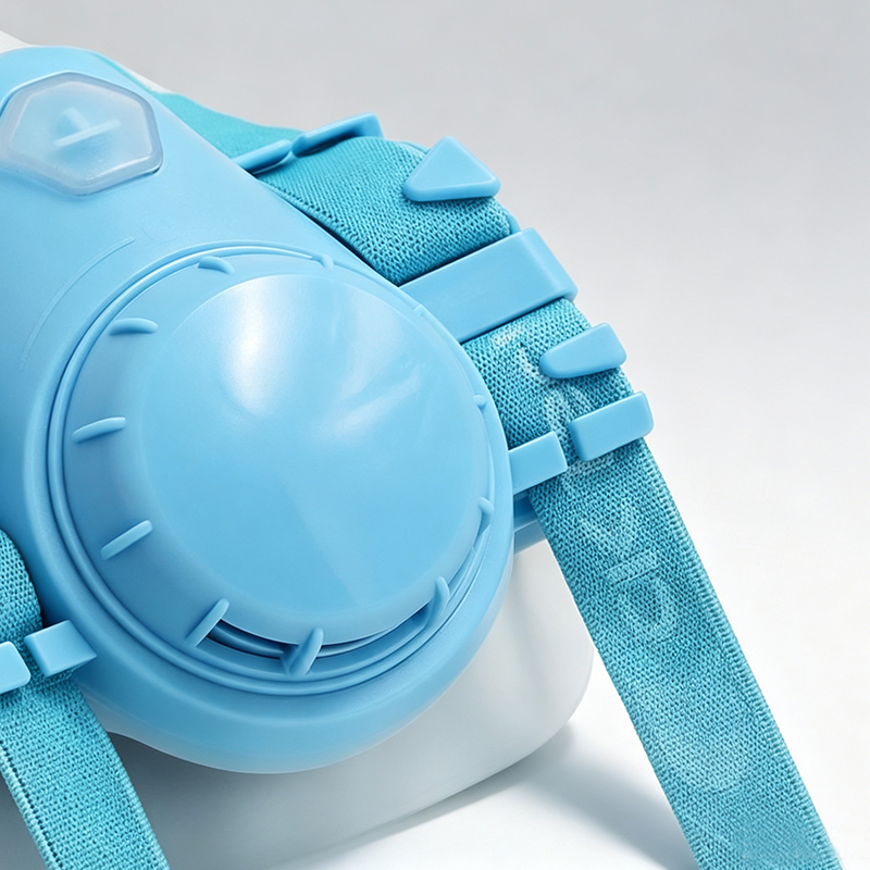 Máscara de gás de silicone com filtro duplo