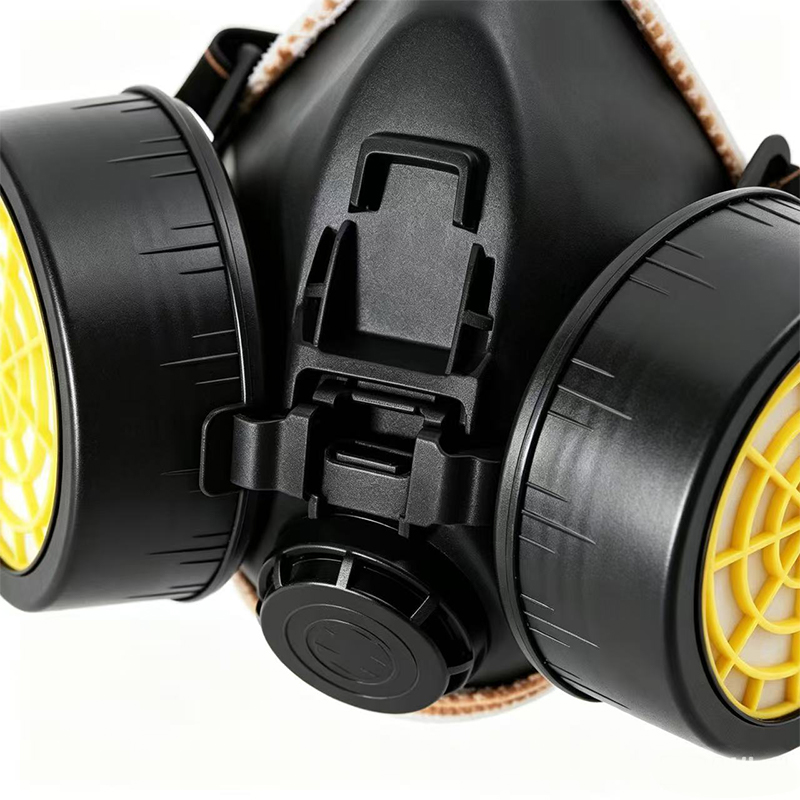 Respirador purificador de ar sem motor TPR de filtro duplo