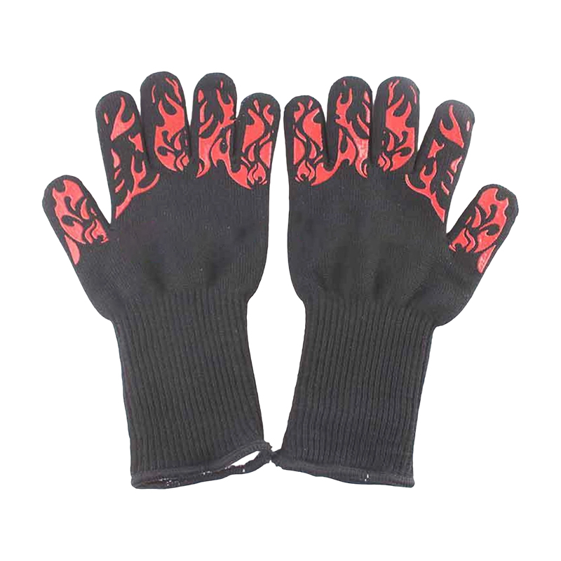 Luvas de silicone resistentes ao calor para churrasco