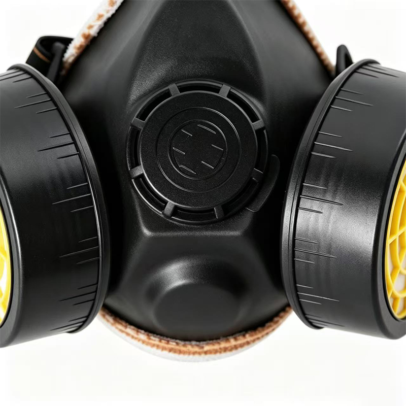 Respirador purificador de ar sem motor TPR de filtro duplo