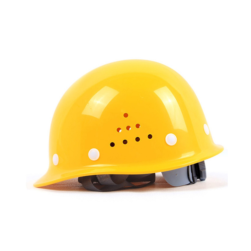 Capacete de segurança industrial ABS ergonômico estilo FRP com 16 aberturas