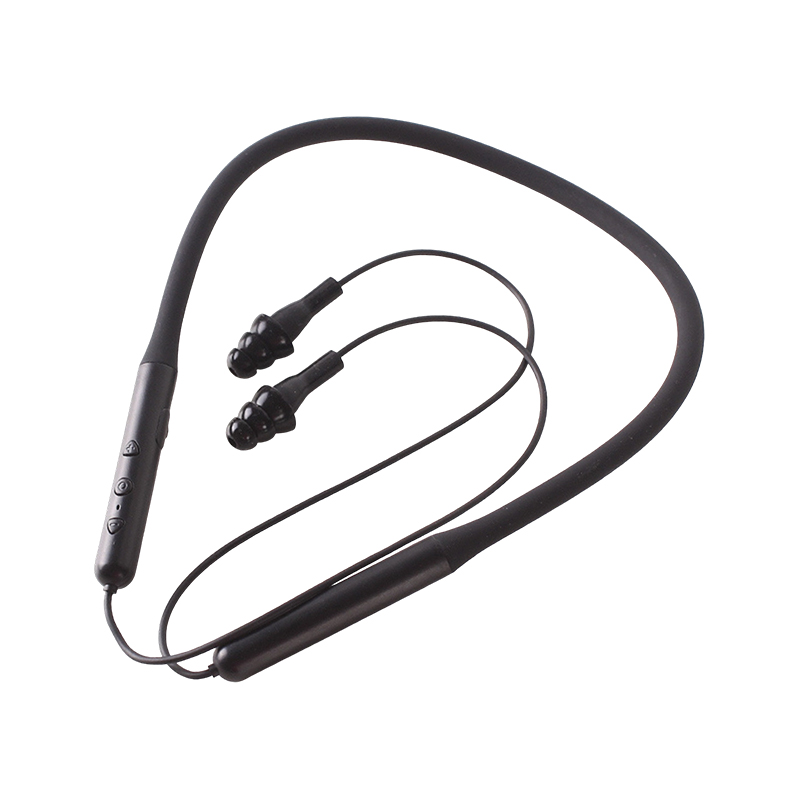 Fones de ouvido eletrônicos de proteção auditiva Bluetooth com fita para o pescoço
