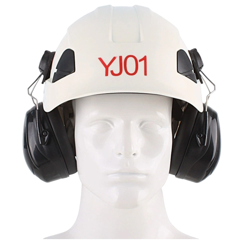 Protetores auriculares industriais plugáveis ​​montados em capacete