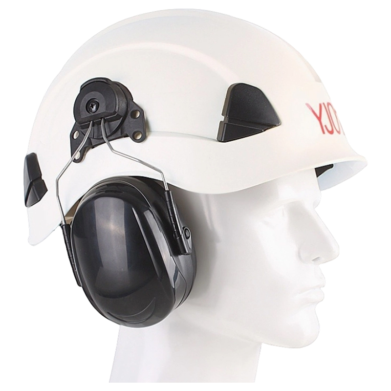 Protetores auriculares industriais plugáveis ​​montados em capacete