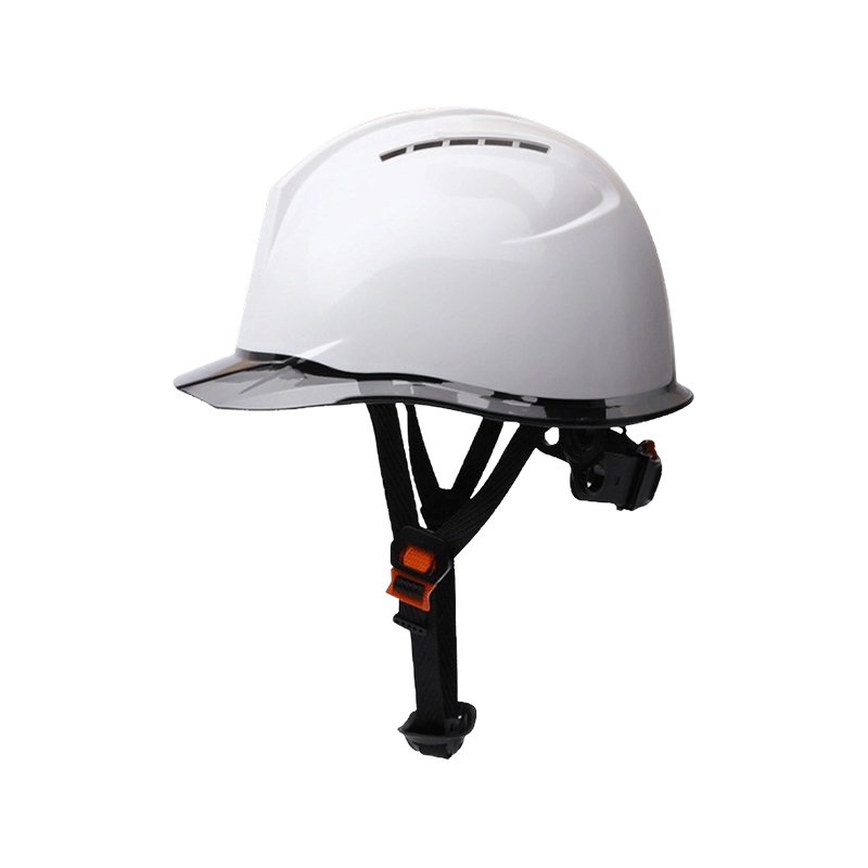 Capacete de Segurança Industrial Bicolor com Aba Transparente