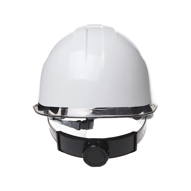 Capacete de Segurança Industrial Bicolor com Aba Transparente