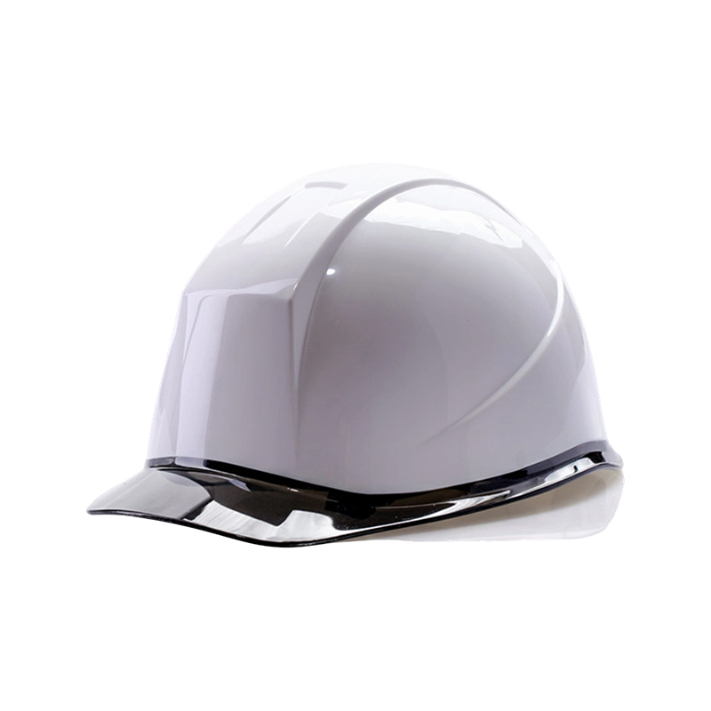 Capacete de Segurança Industrial Bicolor com Aba Transparente