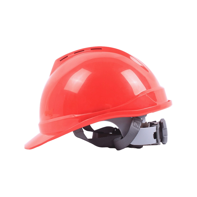 Capacete de segurança industrial ventilado em forma de V