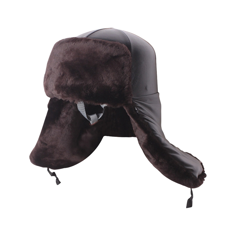 Capacete de segurança à prova de frio com forro de caxemira de lã real