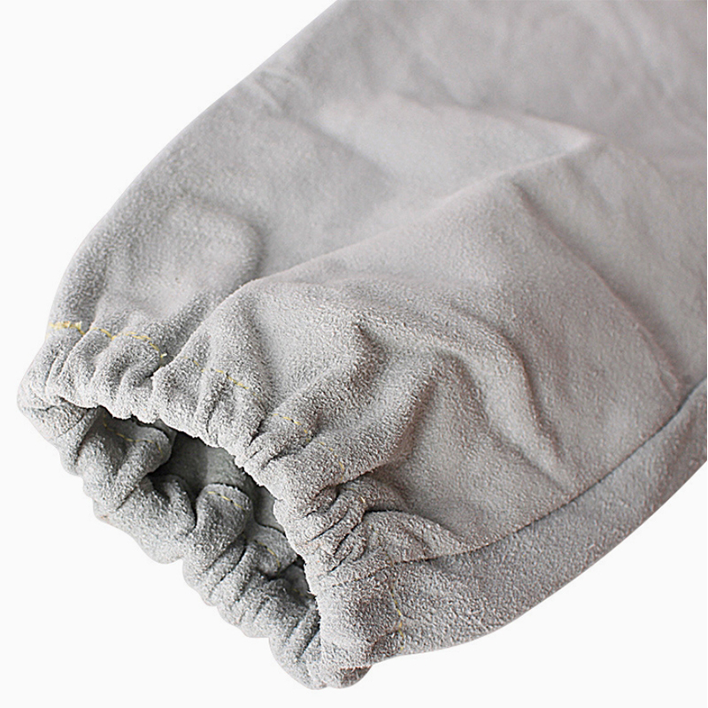 Mangas de soldagem de couro de vaca costuradas em Kevlar