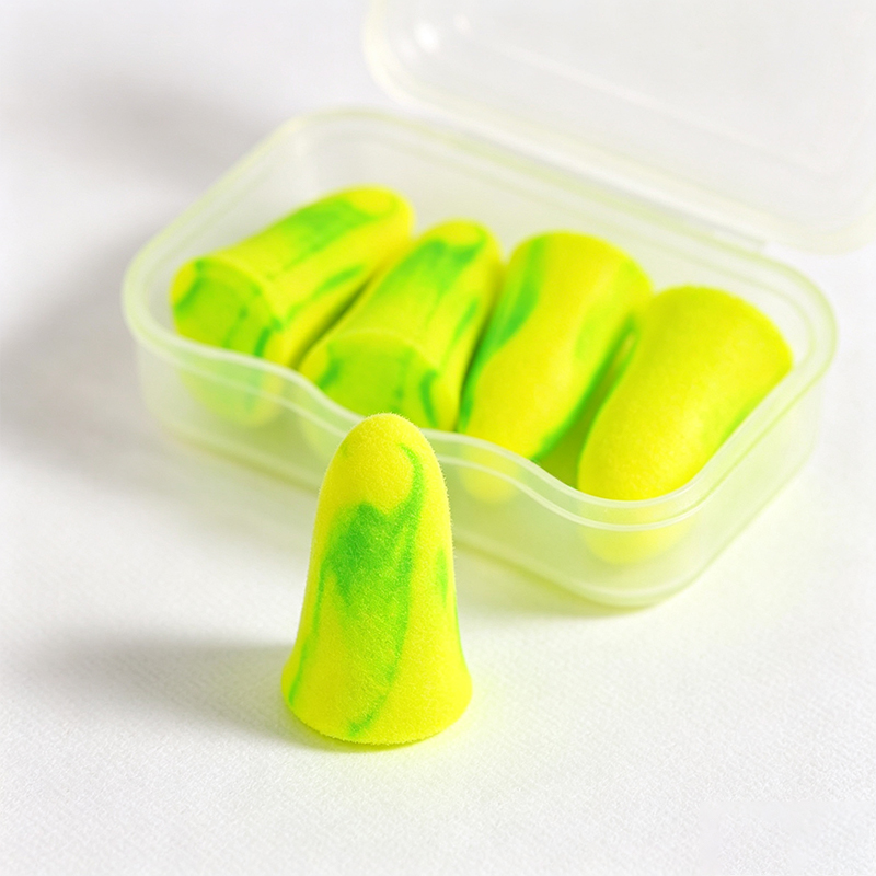 Tampão auricular de redução de ruído de espuma PU de recuperação lenta em forma de sino