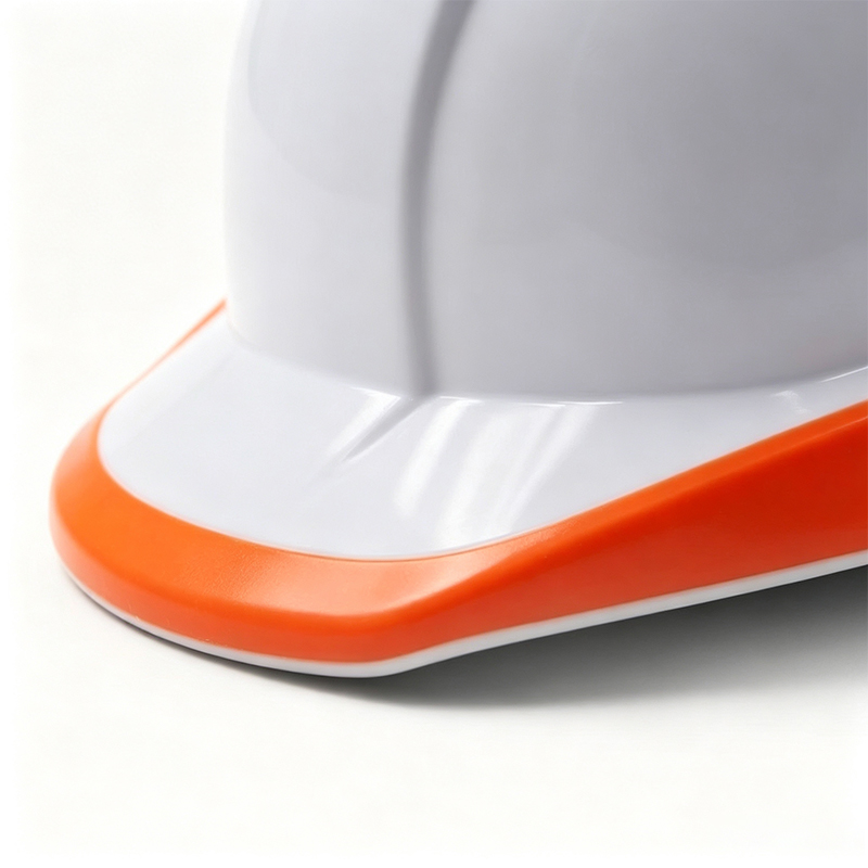 Capacete de segurança industrial fluorescente de alta visibilidade