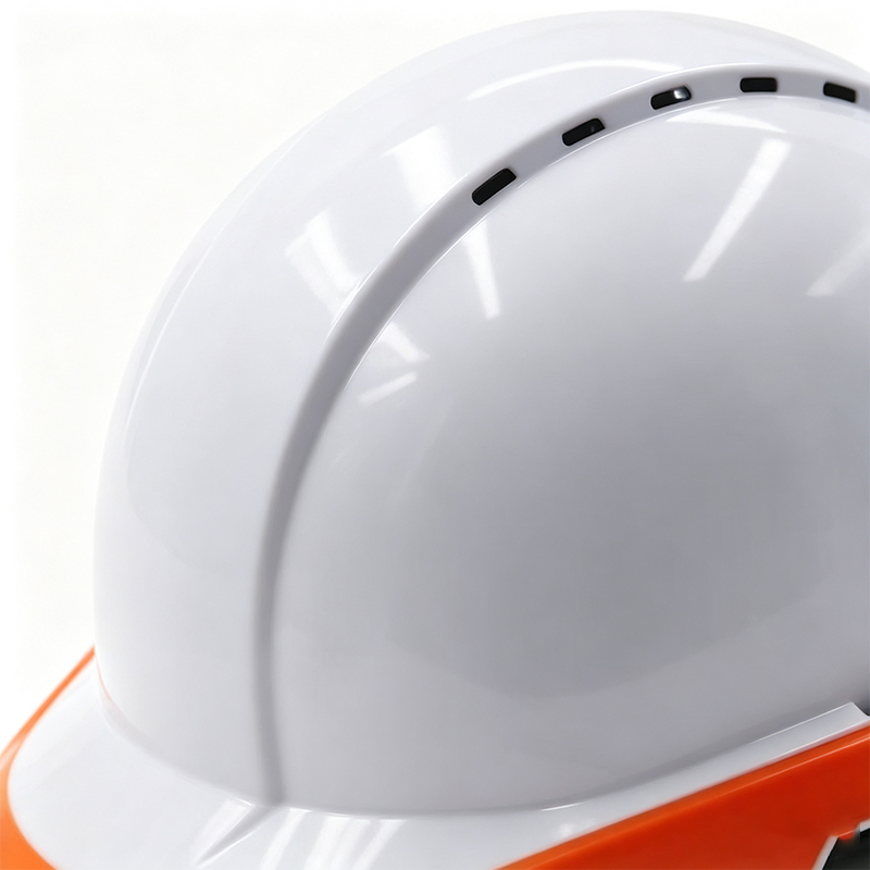 Capacete de segurança industrial fluorescente de alta visibilidade
