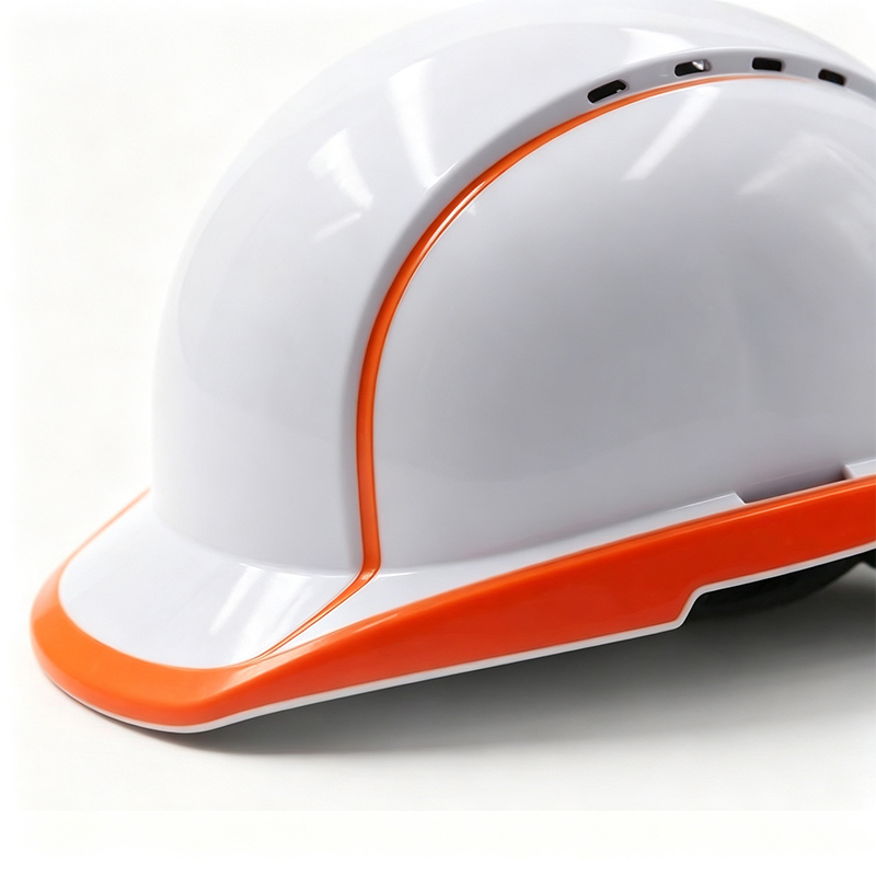 Capacete de segurança industrial fluorescente de alta visibilidade